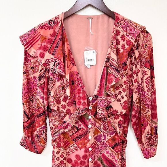 Free People Lennon Dress Primrose Combo - Picture 4 of 6